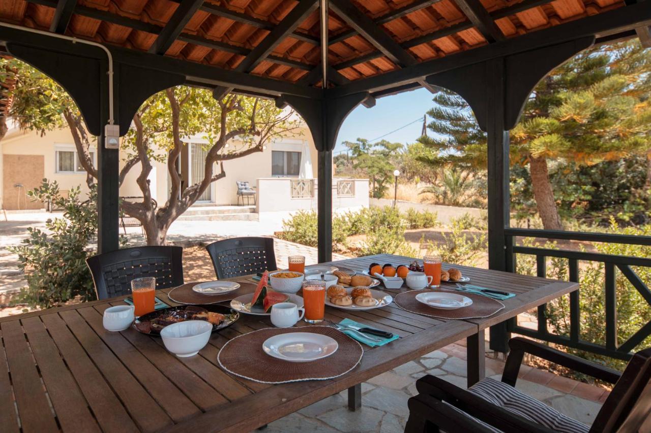 Villa Melenia For Family Holidays By The Beach Agia Pelagia Екстериор снимка