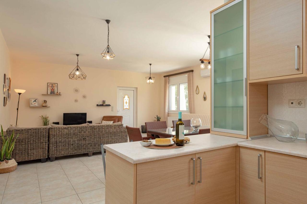 Villa Melenia For Family Holidays By The Beach Agia Pelagia Екстериор снимка